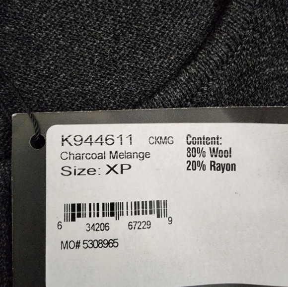 NWT ST. JOHN Santana Knit Wool Blend Tank Top Charcoal Gray Womens Sz S PETITE M - Picture 3 of 6